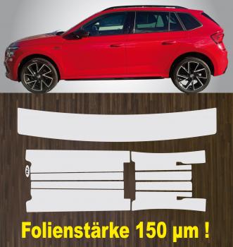 Lackschutzfolien-Komplett-Set für  Ladekante und Türeinstiege Einstiegsleisten für Skoda Kamiq ab 2024